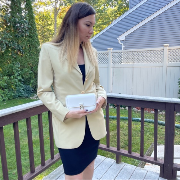 FURLA Mini Belt Bag/cross/shoulder Bag light white SOFT leather. AUTHENTIC! - Picture 8 of 12